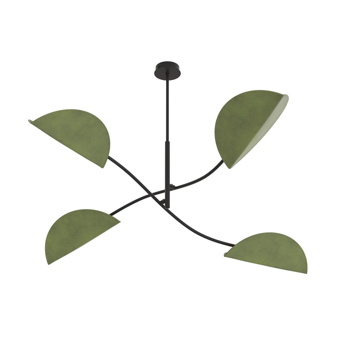 Plafoniera LOTUS 4 negru verde