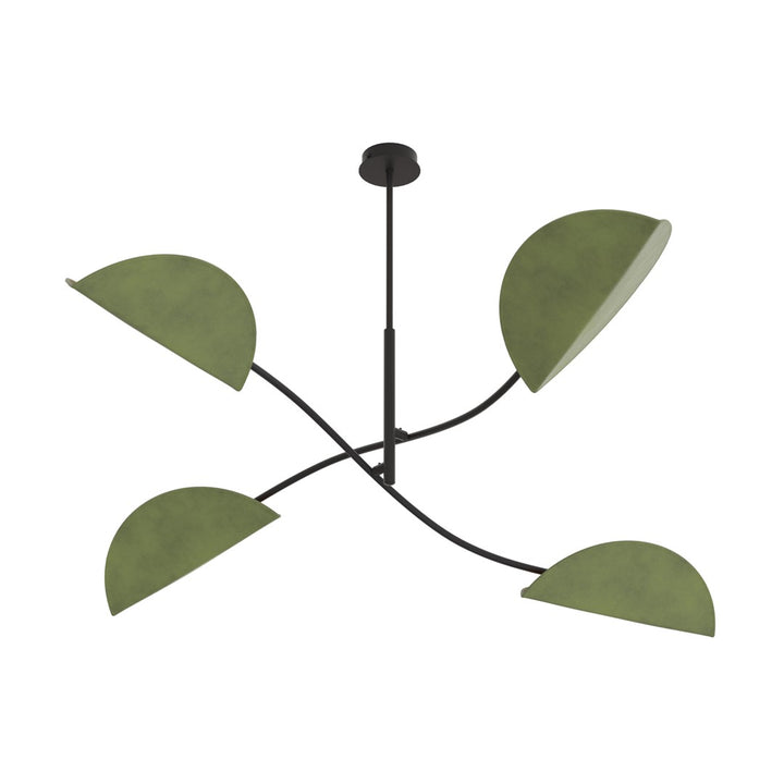 Plafoniera LOTUS 4 negru verde