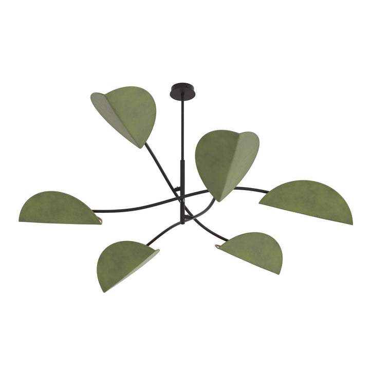 Plafoniera LOTUS 6 negru verde