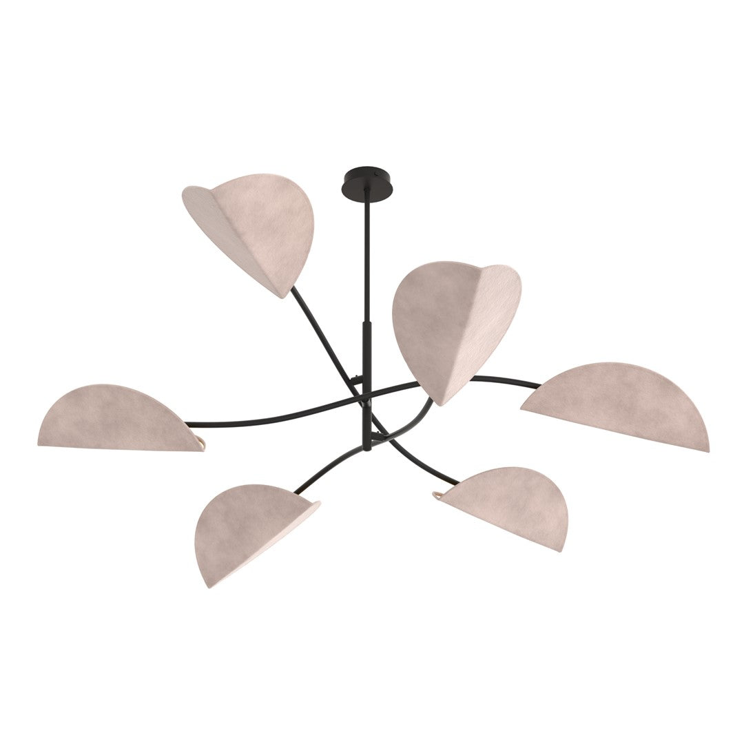 Plafoniera design petale crem LOTUS 6 BL gri