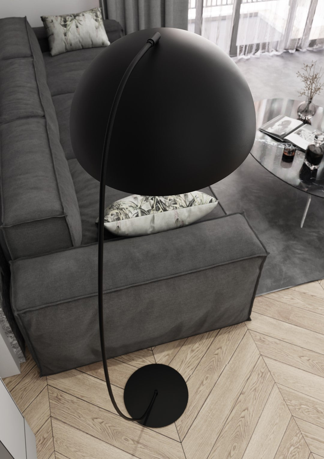 Lampadar ARCOS LP1 BL negru