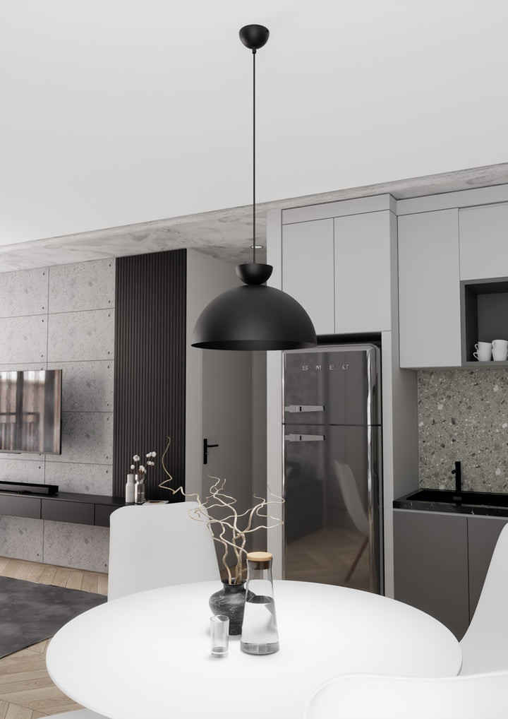 Lustra suspendata LUNARO 1L BL negru