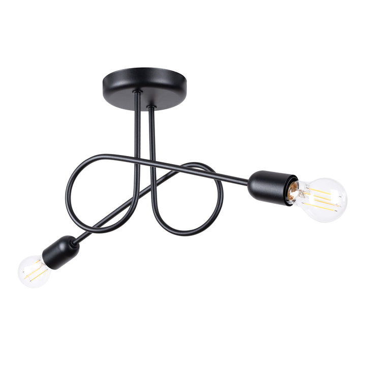 Lustra LOOP 2 negru