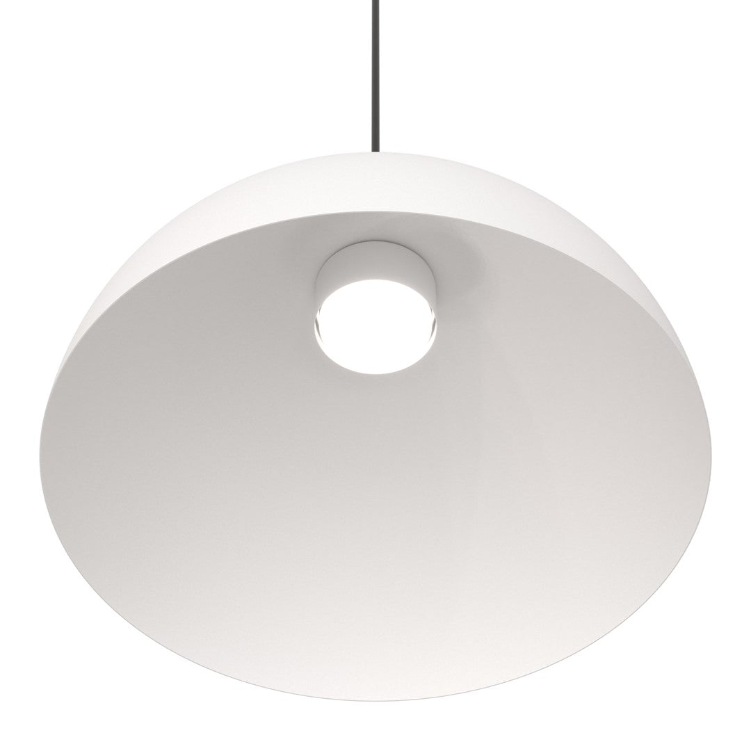 Lustra suspendata LUNARO 1L BL alb/negru