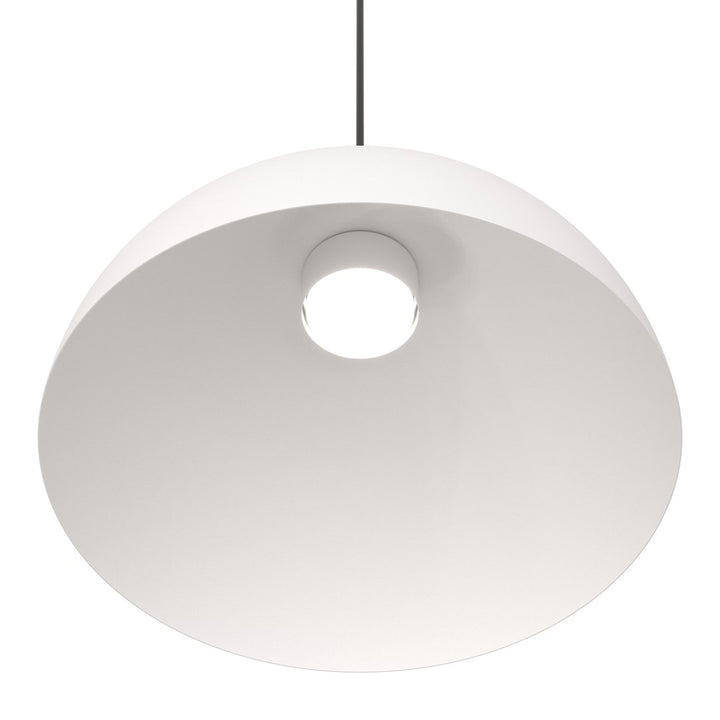 Lustra suspendata LUNARO 1L BL alb/negru