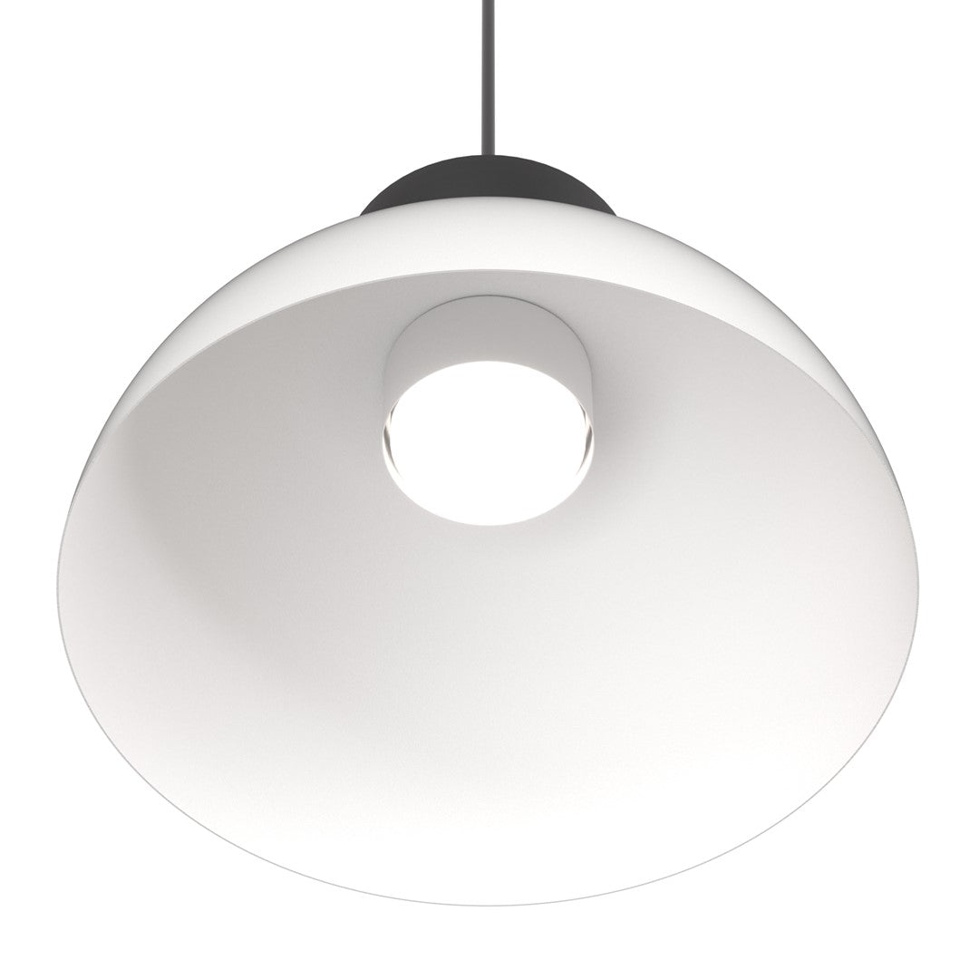 Lustra suspendata LUNARO 1S BL alb/negru