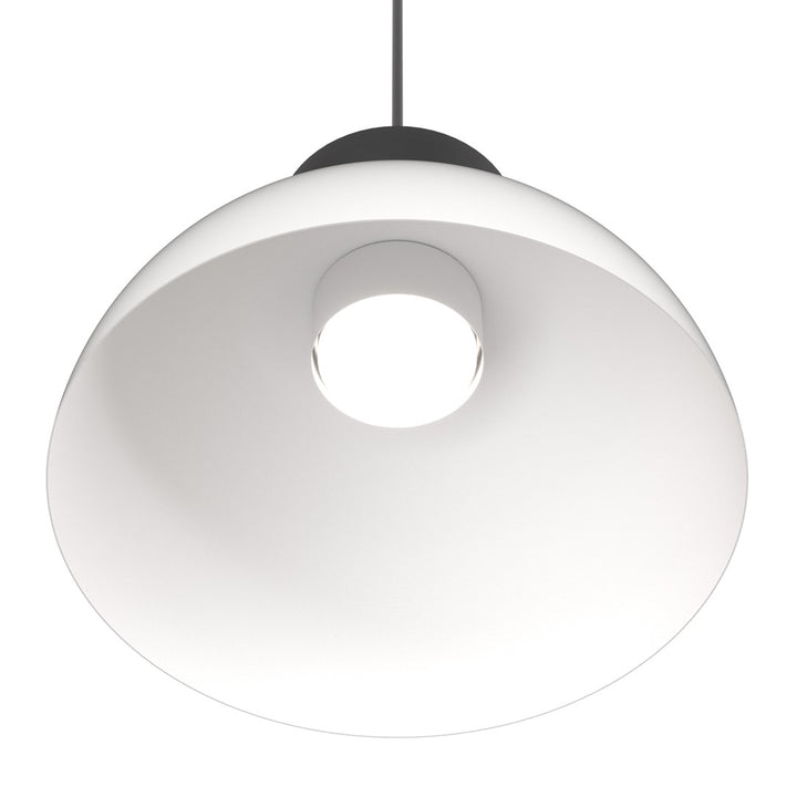 Lustra suspendata LUNARO 1S BL alb/negru