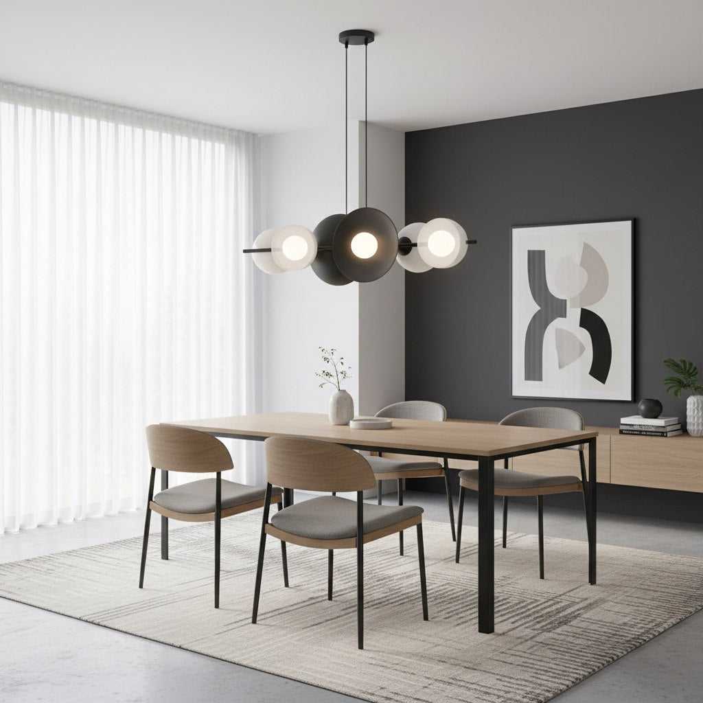 Lustra suspendata VOLUM 6 BL alb