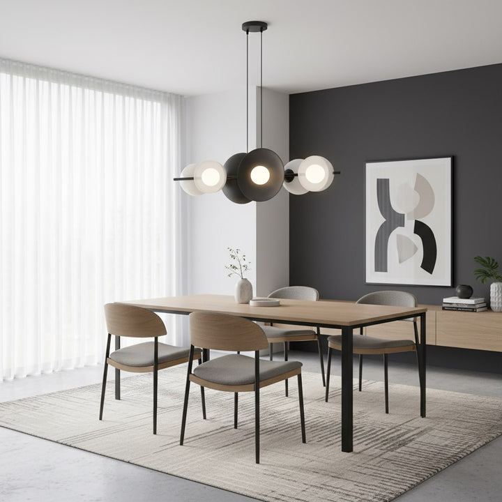 Lustra suspendata VOLUM 6 BL alb