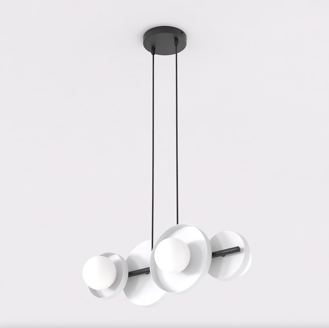Lustra suspendata MODEL 4 BL alb