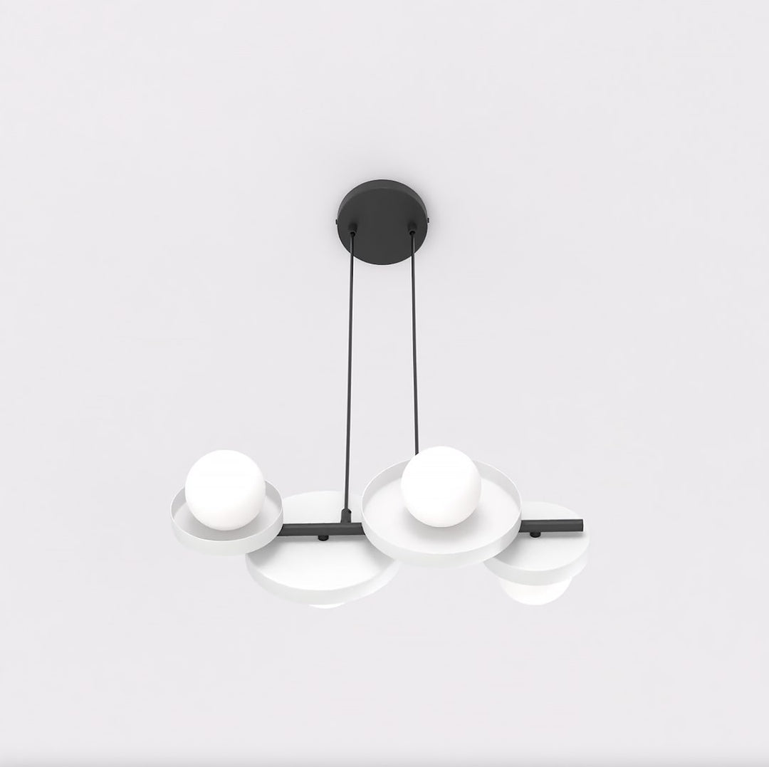Lustra suspendata MODEL 4 BL alb