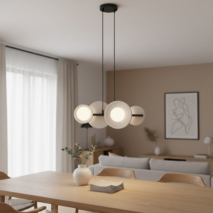 Lustra suspendata MODEL 4 BL alb