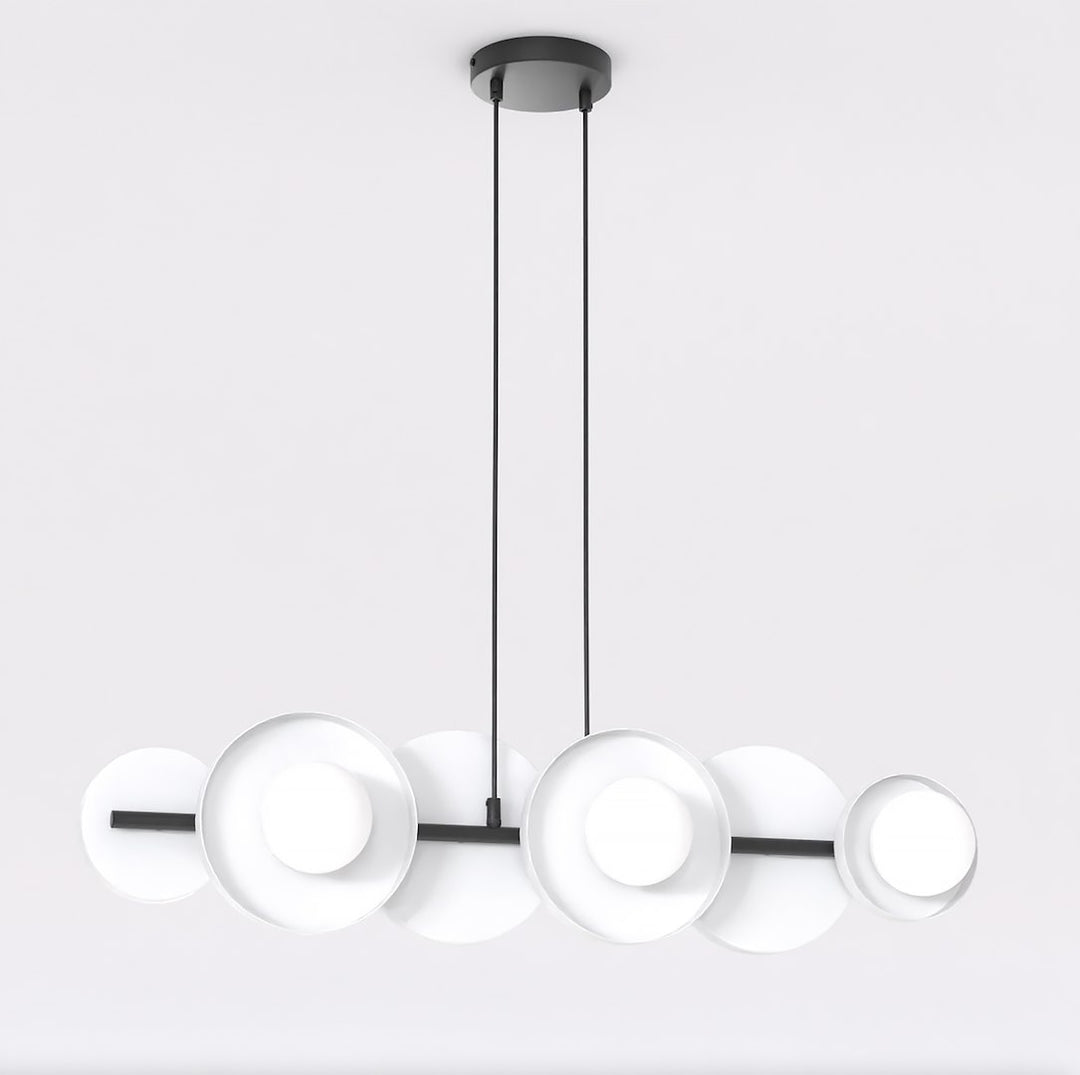Lustra suspendata MODEL 6 BL alb