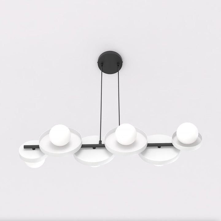 Lustra suspendata MODEL 6 BL alb