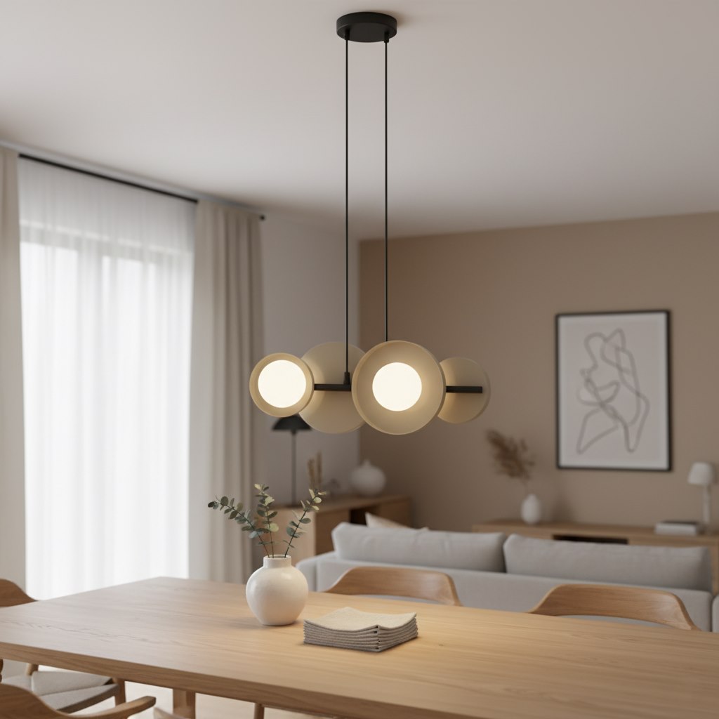 Lustra suspendata MODEL 4 BL cafeniu