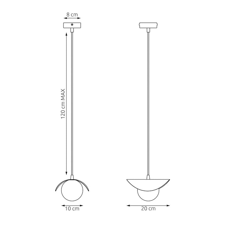 Lustra suspendata RITUAL 1 negru