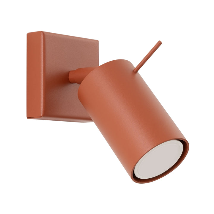 Aplica de perete tip spot ajustabila RING rosu ochra