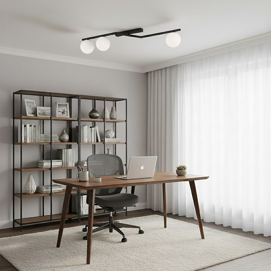 Plafoniera NATON 3 BL opal