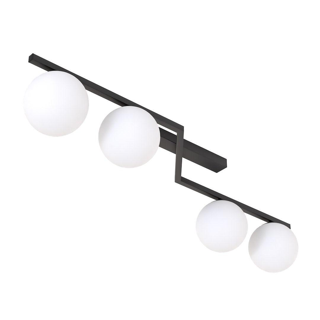 Plafoniera NATON 4 BL opal