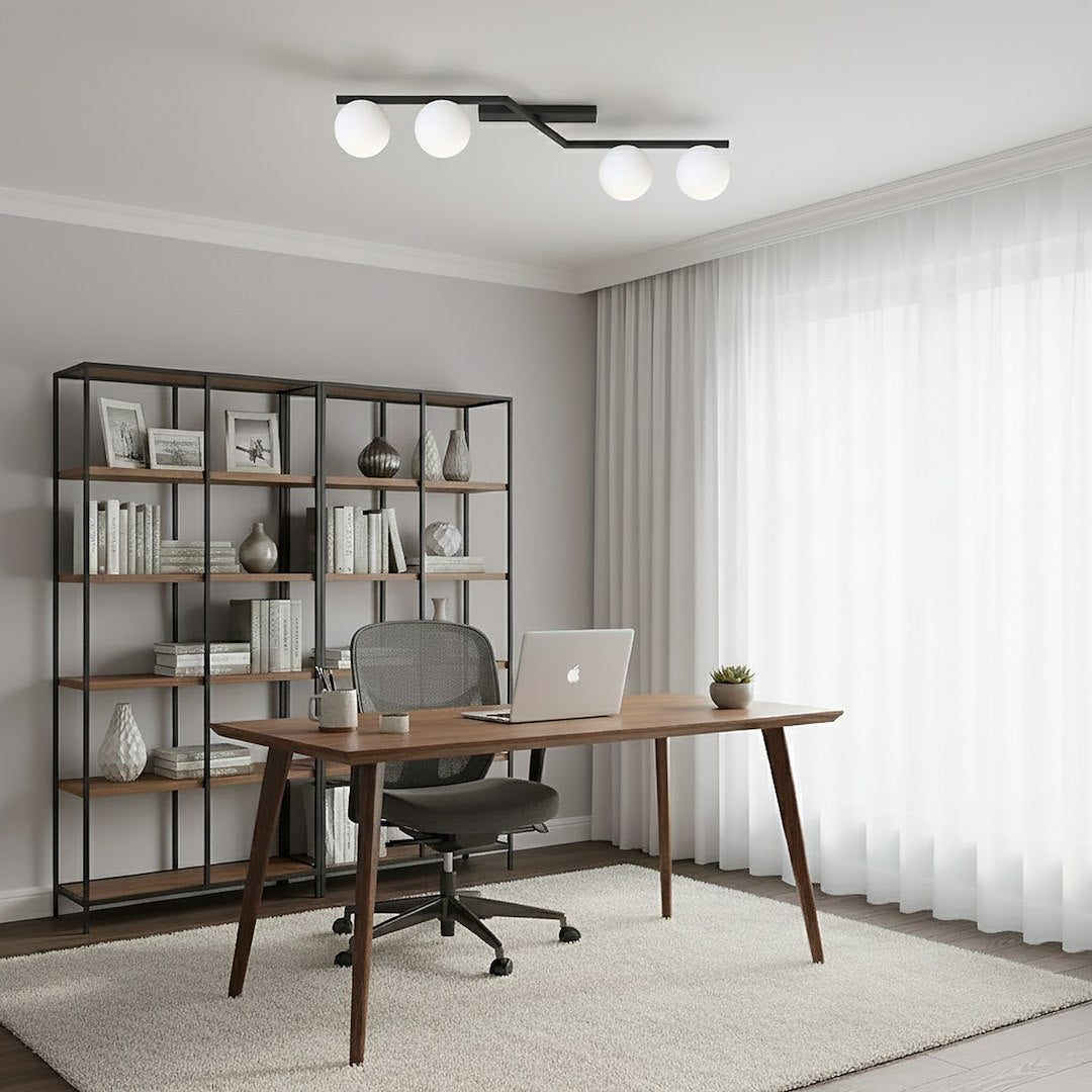 Plafoniera NATON 4 BL opal
