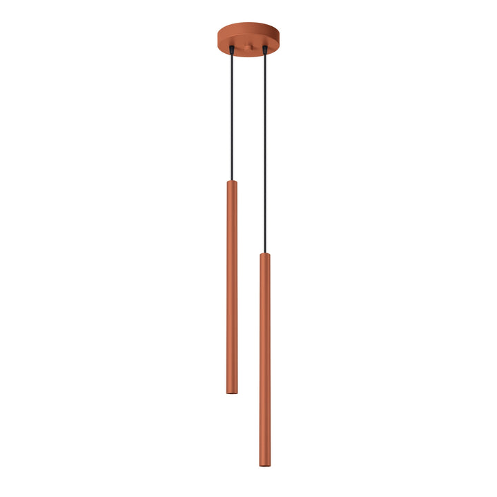 Lampa suspendata PASTELO 2 rosu ocru