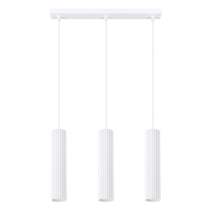 Lampa suspendata KARBON 3L alb