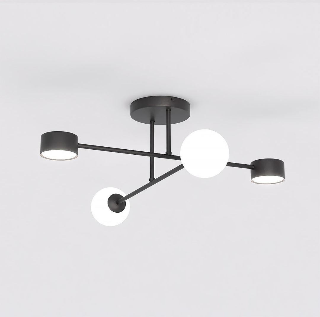 Plafoniera HOLON 4 neagra
