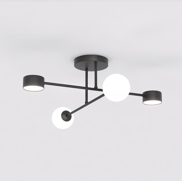 Plafoniera HOLON 4 neagra