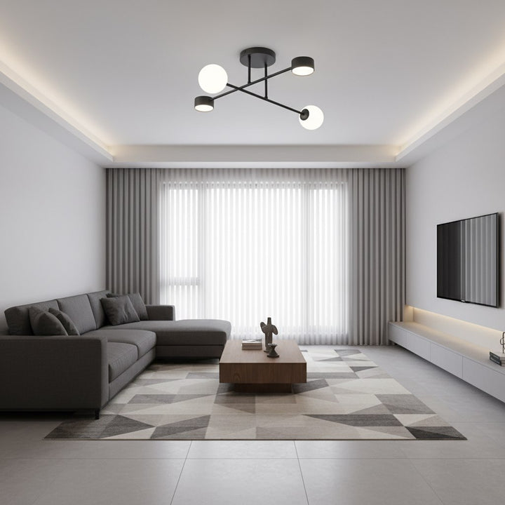 Plafoniera HOLON 4 neagra