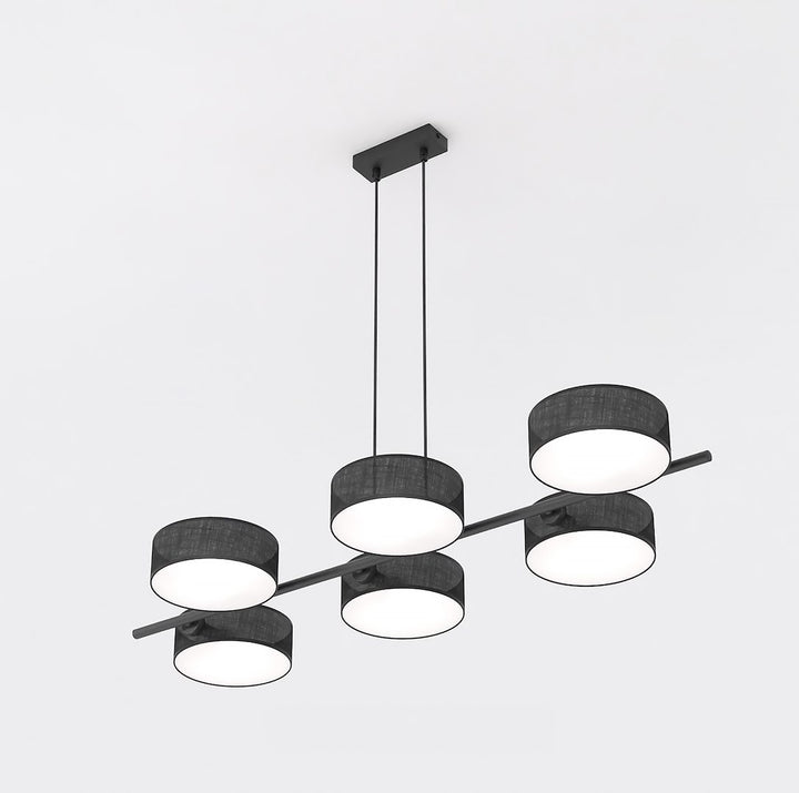 Lustra suspendata DRUMZ 6 negru