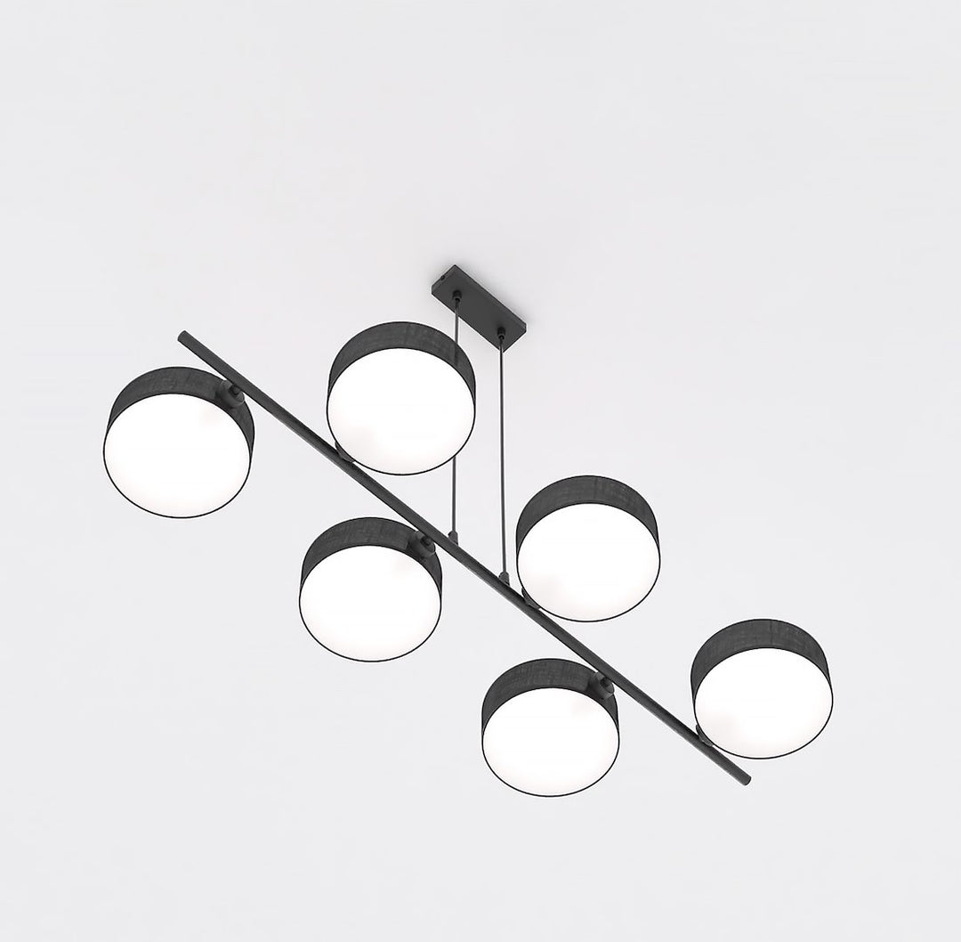 Lustra suspendata DRUMZ 6 negru