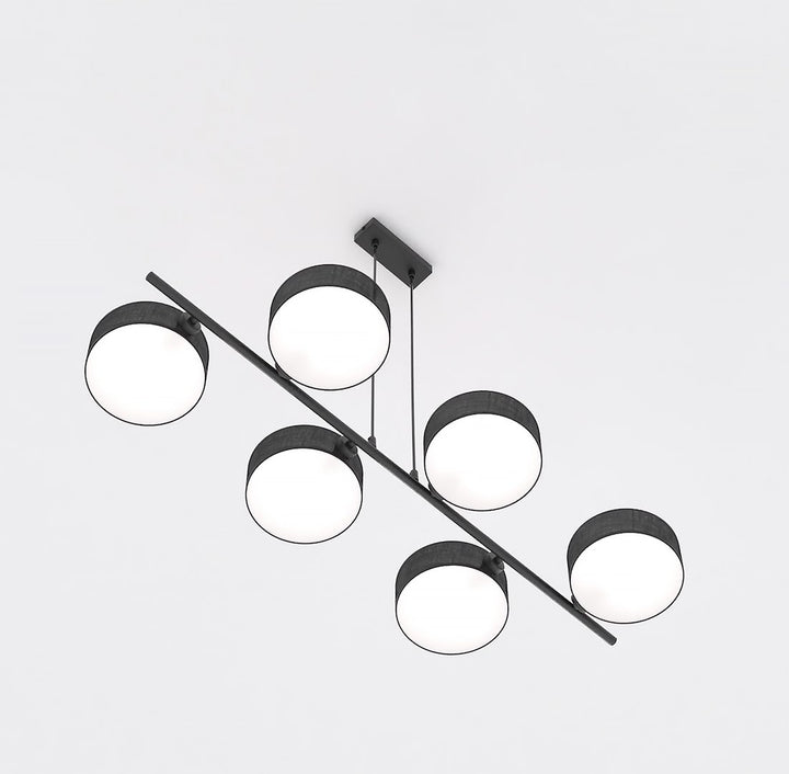 Lustra suspendata DRUMZ 6 negru