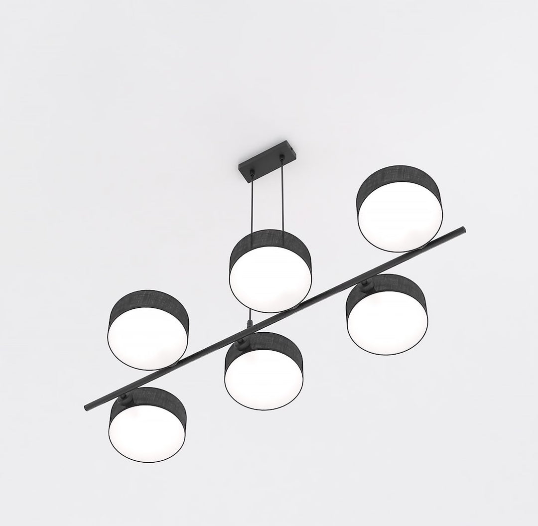 Lustra suspendata DRUMZ 6 negru
