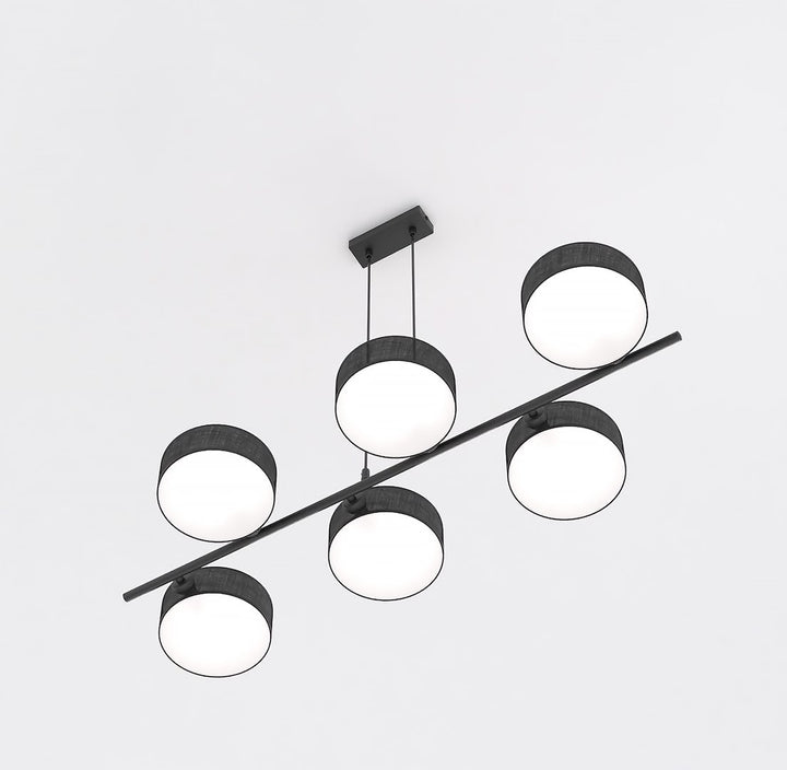 Lustra suspendata DRUMZ 6 negru
