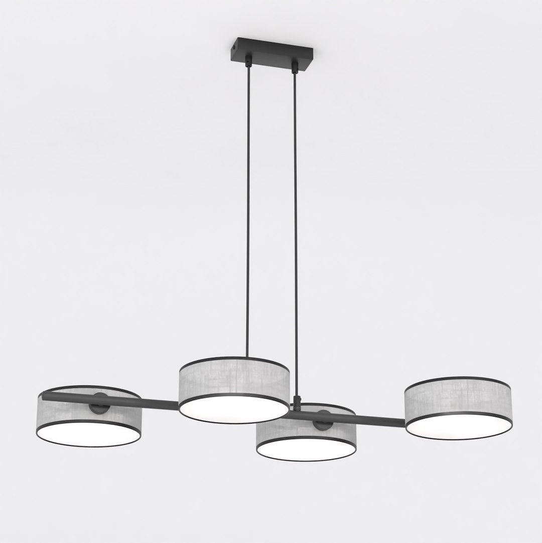 Lustra suspendata DRUMZ 4 gri