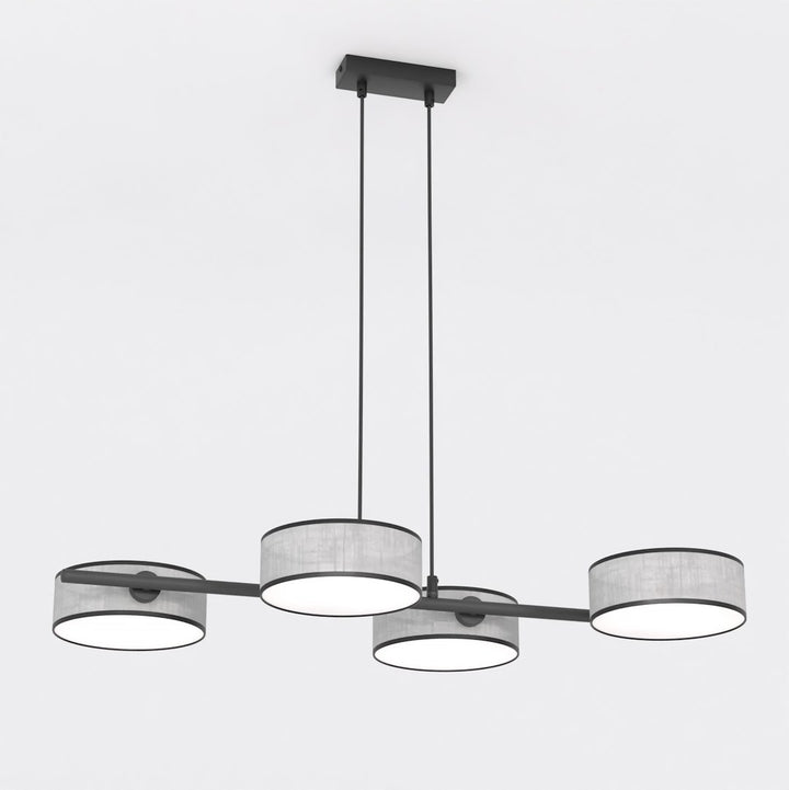 Lustra suspendata DRUMZ 4 gri
