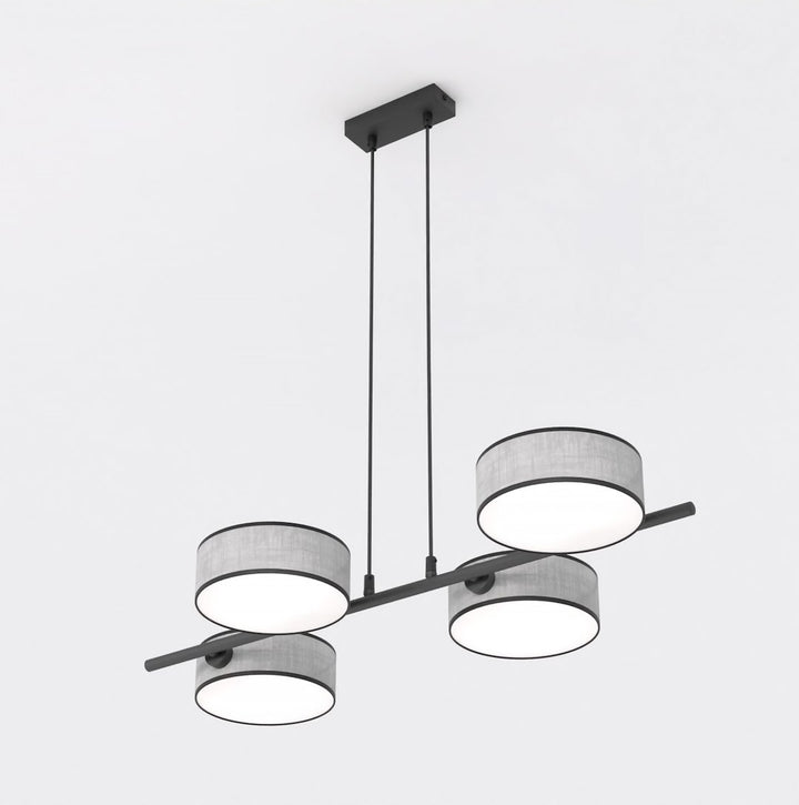 Lustra suspendata DRUMZ 4 gri