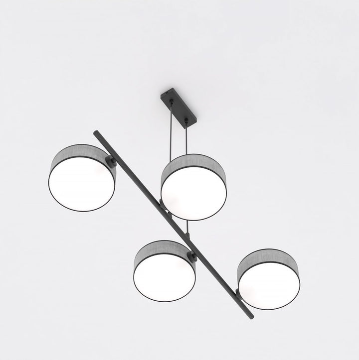 Lustra suspendata DRUMZ 4 gri