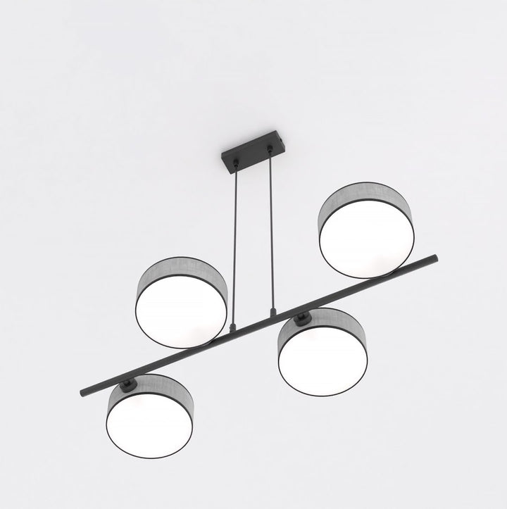 Lustra suspendata DRUMZ 4 gri