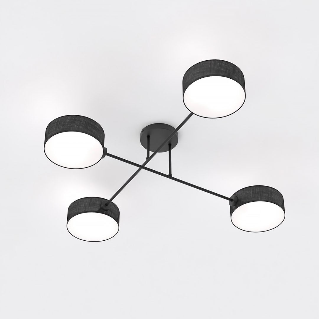 Plafoniera MAGA 4 neagra