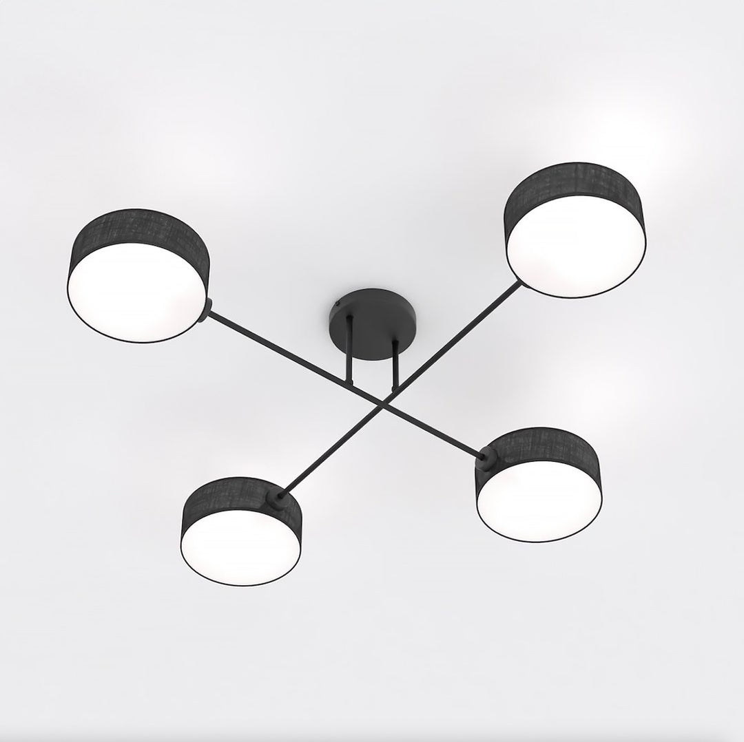 Plafoniera MAGA 4 neagra