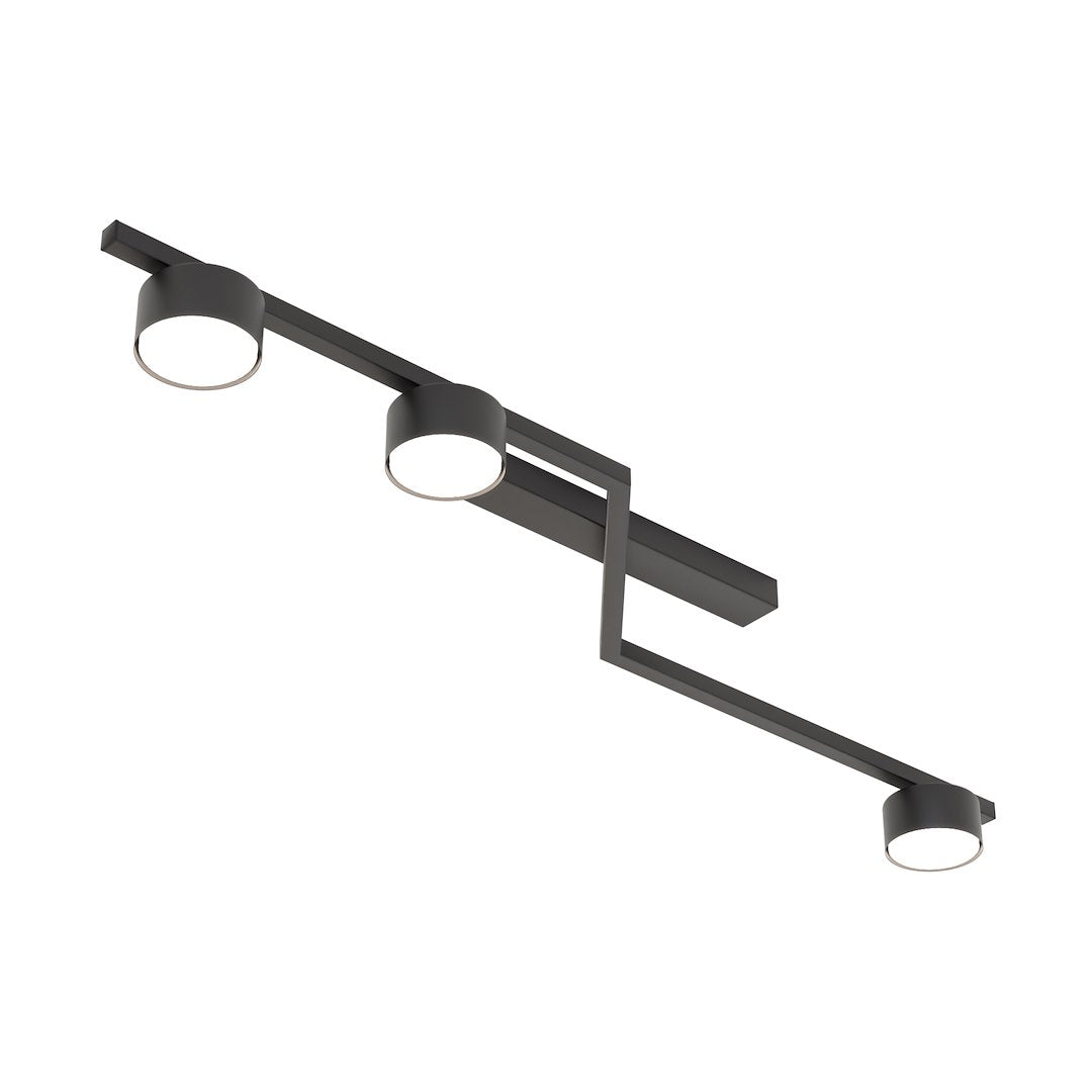 Plafoniera SKAN 3 neagra