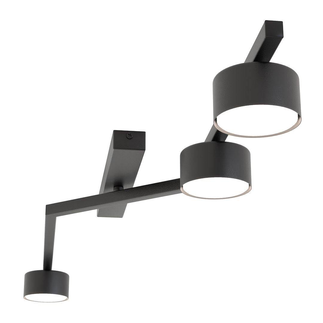 Plafoniera SKAN 3 neagra