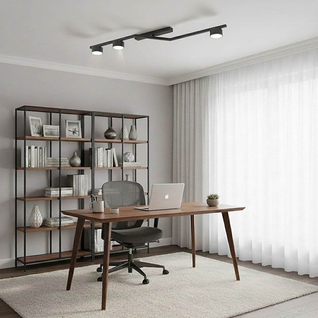 Plafoniera SKAN 3 neagra