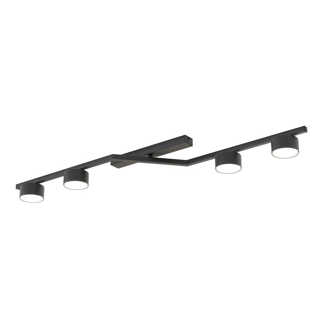 Plafoniera SKAN 4 neagra