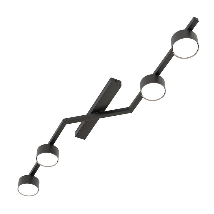 Plafoniera SKAN 4 neagra