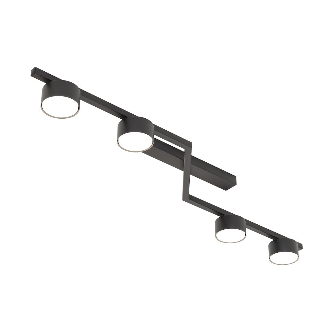 Plafoniera SKAN 4 neagra