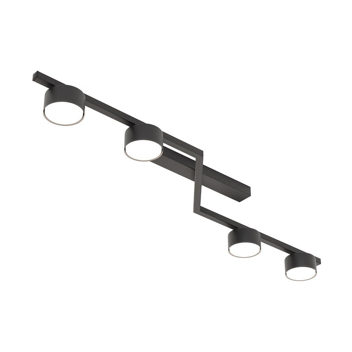 Plafoniera SKAN 4 neagra