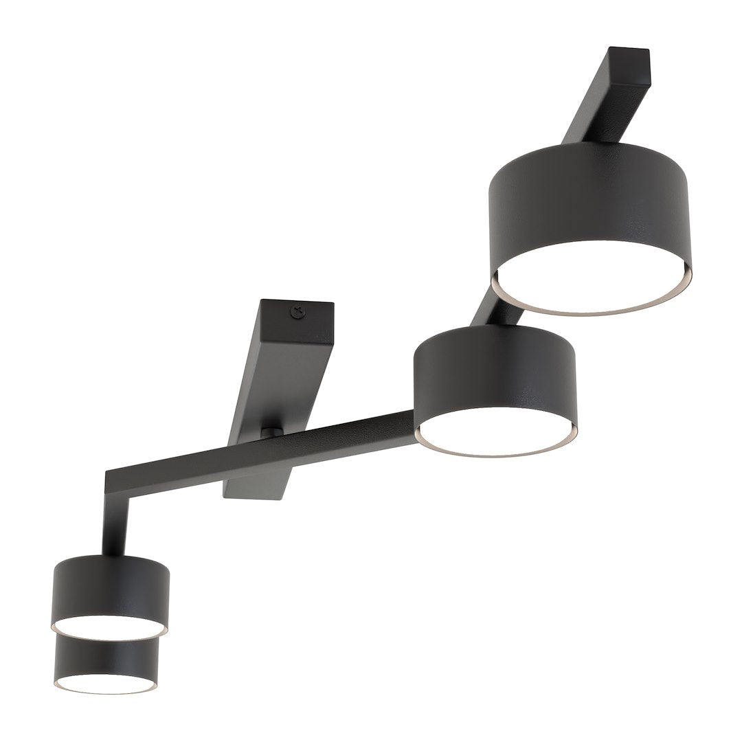 Plafoniera SKAN 4 neagra