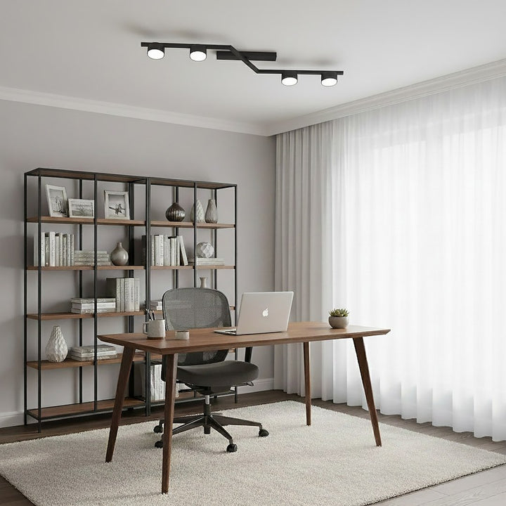 Plafoniera SKAN 4 neagra